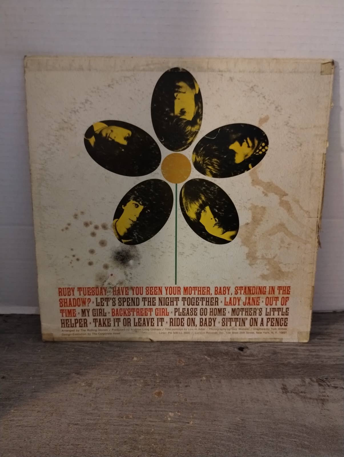 1967 the Rolling Stones Flowers LP Mono Vinyl LL3509 London