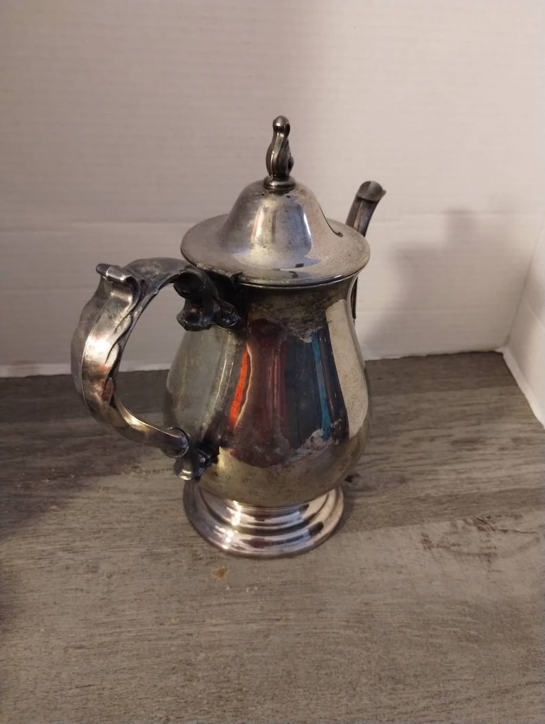 Vintage WM Rogers 800 Silver Plate Tea Pot Etsy