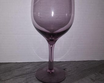 Libbey Pink Plum Rose Amethyst Purple Vintage 6&quot; Wine Glasses