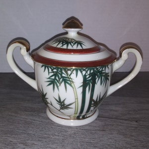 Hakusan China Lidded Sugar Bowl with Lid Made in China