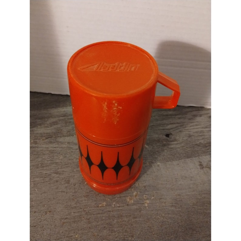ALADDIN THERMOS Half Pint Red & Black Harlequin Diamonds Etsy
