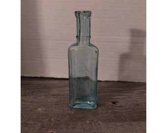 5 5/8" Aqua Blue Antique Medicine Bottle