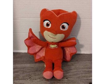Disney Junior PJ Masks Red "Owlette" Plush Stuffed Toy 8" Just Play Doll