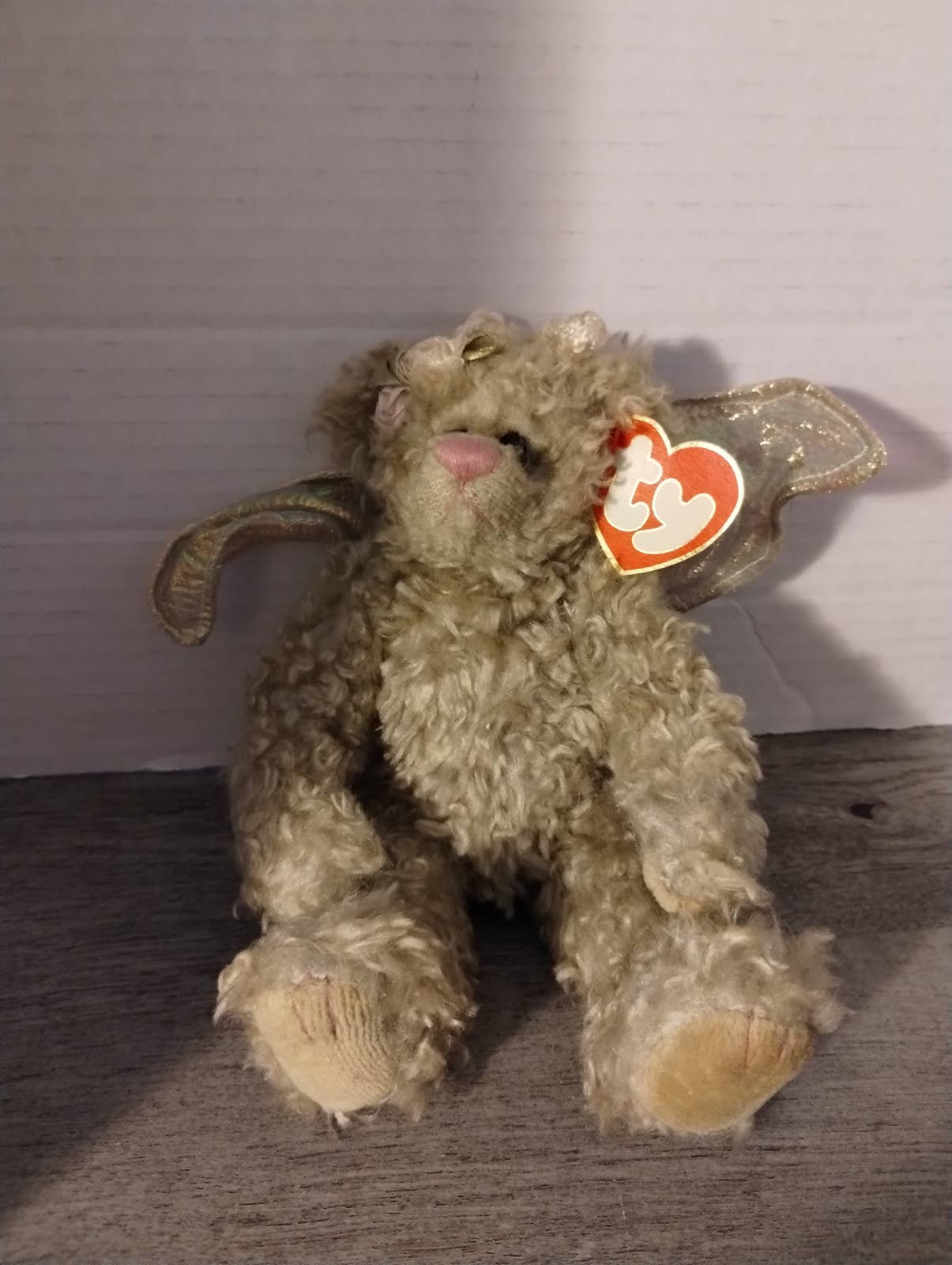 Ty Beanie Baby Rafaella the Angel Bear Movable Joints 8