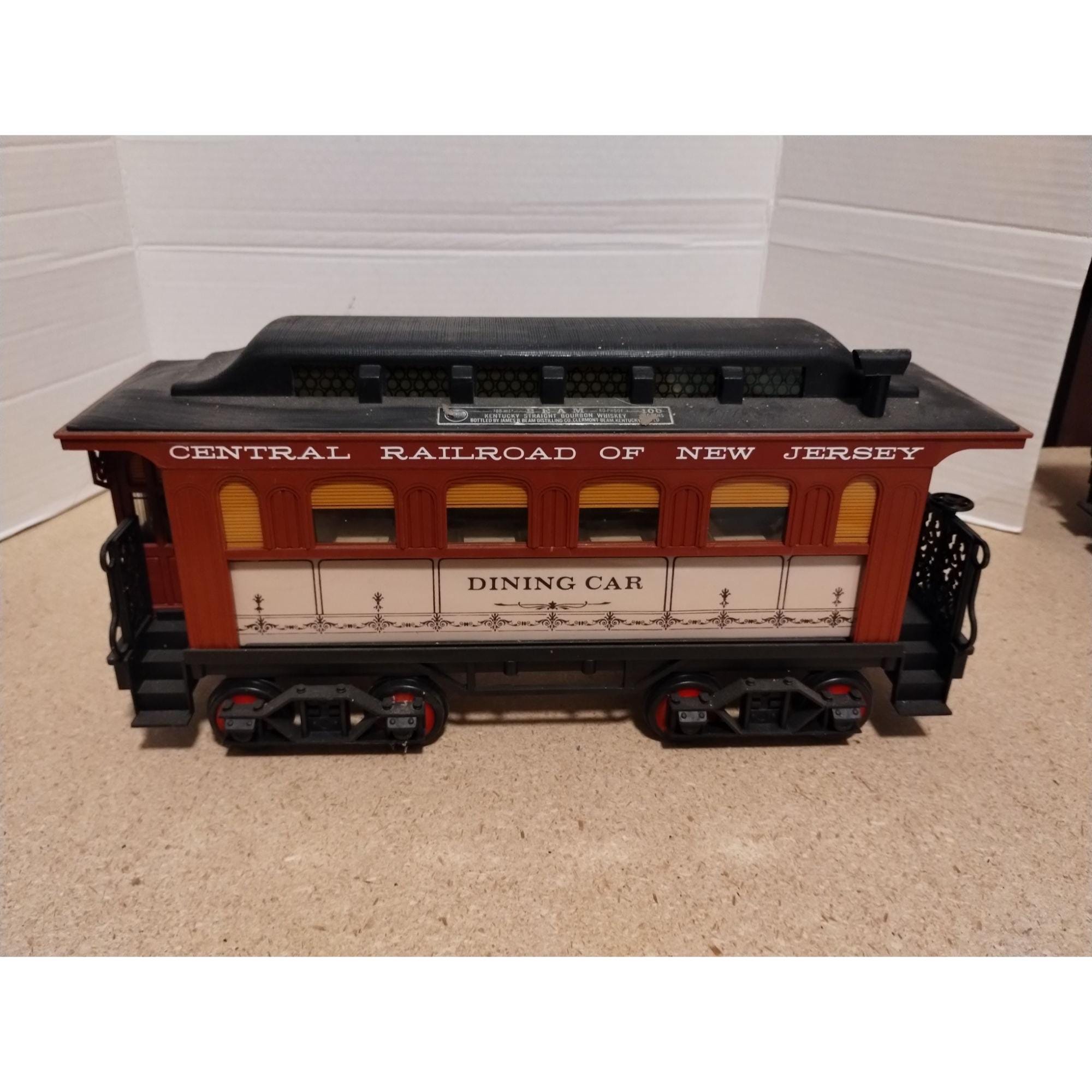 Jim Beam Central Railroad of New Jersey Dining Car Decanter 1982