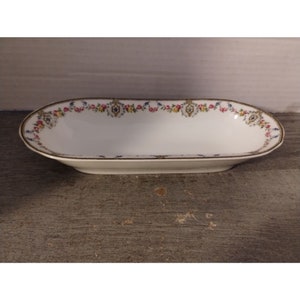 8 1/2&quot; Oval Charles AHRENFELDT Limoges French Depose Dish George V Millar & Co