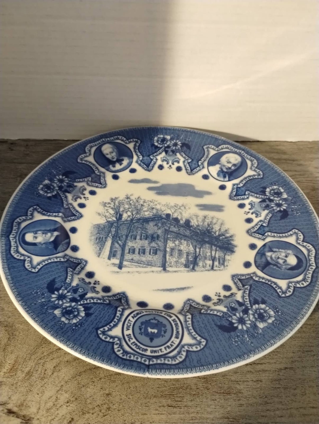 Moravian Sisters House Historical Plate Bethlehem PA Lamberton Scammell
