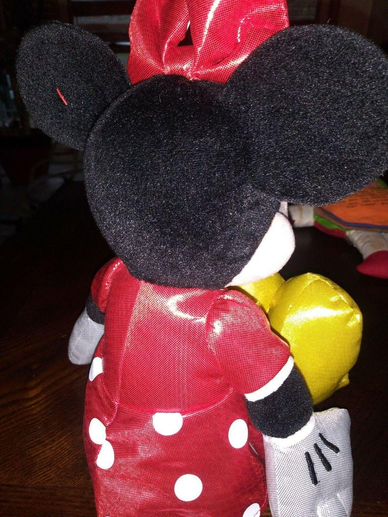 Disney Minnie Mouse TY Sparkle 12' Plush Set w/ Sparkly Clothes image 2