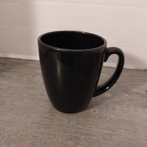 Corelle Stoneware Black Coffee Tea Cup