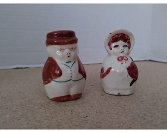Ceramic Man & Woman Salt and Pepper Shaker Set Japan - Etsy