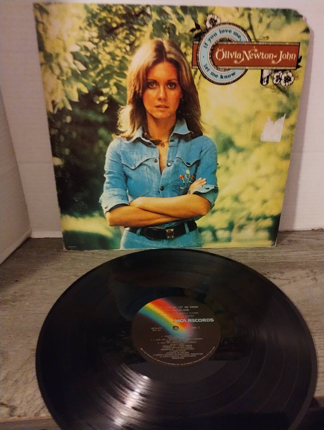 Newton-john, Olivia If You Love Me, Let Me Know MCA 411 Vinyl LP