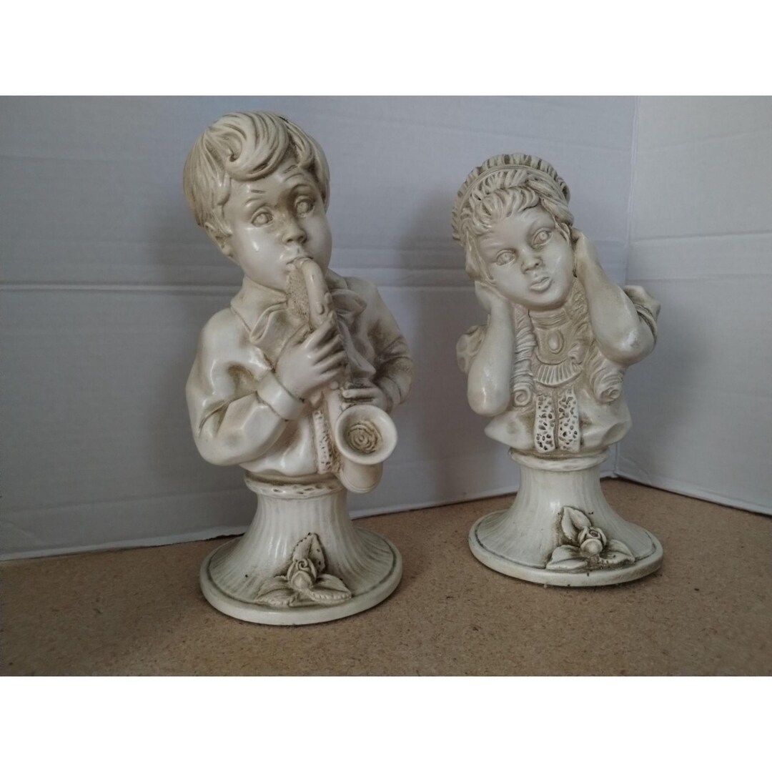 J Kendrick Universal Statuary Corp Chicago Bust Statue Saxophone