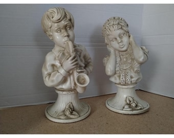 UNIVERSAL STATUARY CHICAGO 1960年代 石膏オブジェ 1950sClassicalGreekFiguresChal