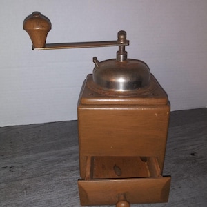 Vintage Wooden Coffee Grinder