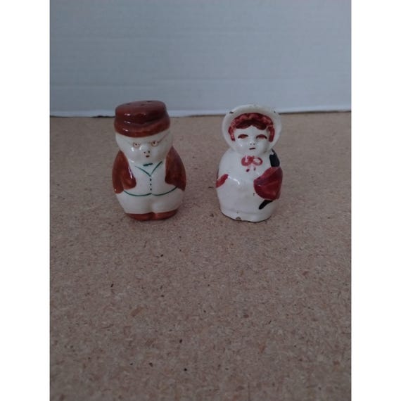 Ceramic Man & Woman Salt and Pepper Shaker Set Japan - Etsy