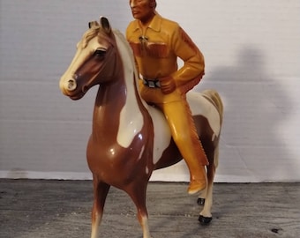 Hartland Plastics Tonto & Scout Horse and Rider Set 1950s