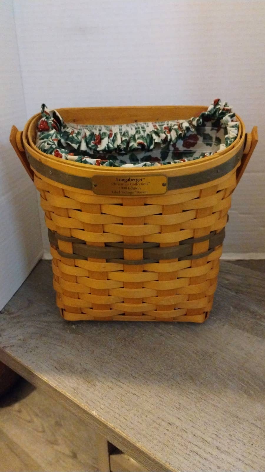 ロンガバーガー Longaberger クリスマス・コレクション星型バスケット Longaberger Christmas Collection 1998 Edition Glad Tidings Basket