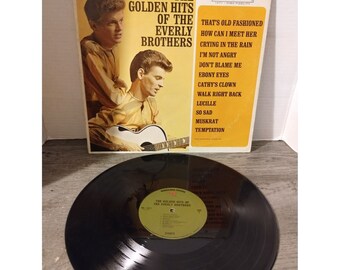 The Golden Hits Of The Everly Brothers Vinyl Record 1962, Warner Bros WS 1471