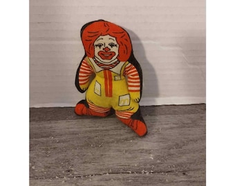 Ronald McDonald Plush Stuffed Toy Vintage 1981 3 3/4"