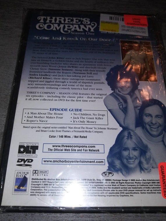 Three's Company Season One DVD 6 Episodes - Etsy
