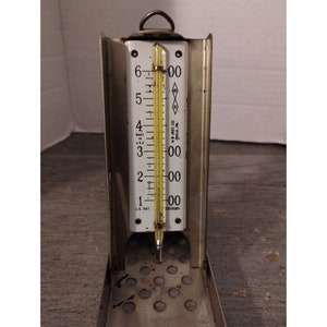 Thermometers Oven And Meat Kitchen Vintage USA Hang Stand Tested Excellent  Cond