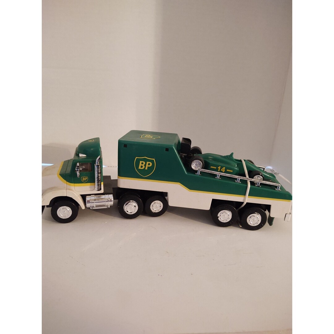 1993 BP Toy Race Car Carrier Truck Trailer - Etsy
