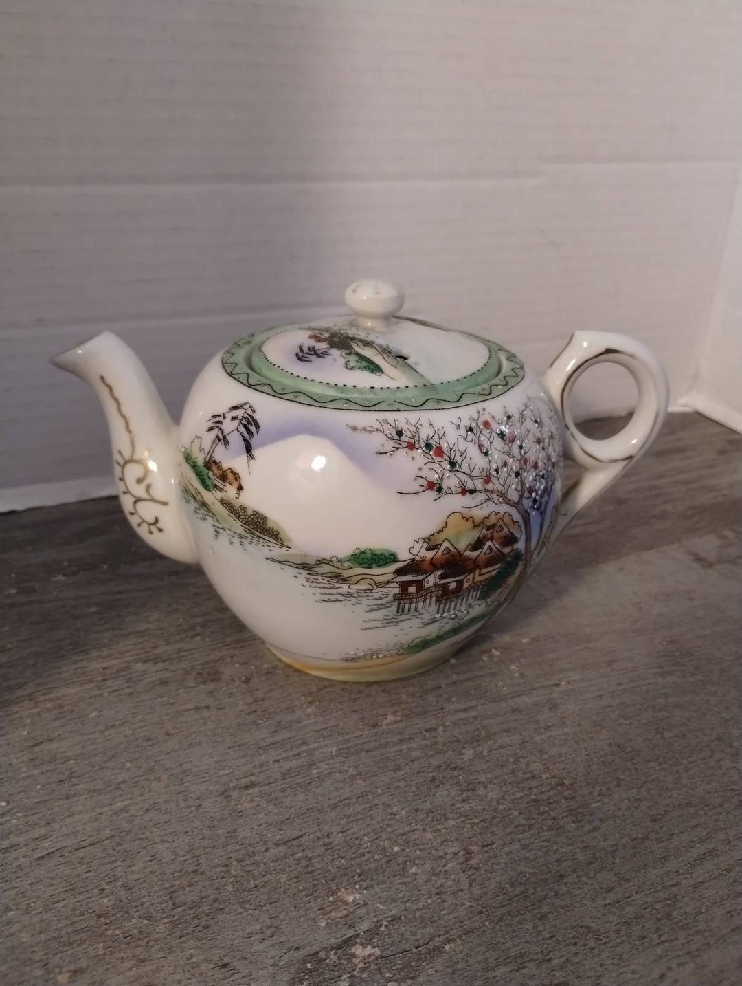 Hand Painted Made in Japan Tea Pot With Lid Etsy