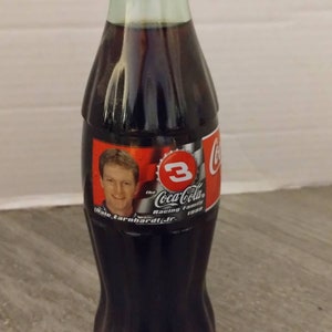 8 oz Coca Cola Classic Racing Dale Earnhardt JR #3 Coke Bottle 1999