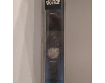Darth Vader Star Wars Metal Flip Top Watch 1997