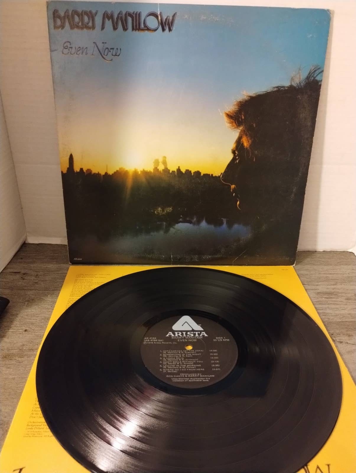 Barry Manilow Even Now 12" LP 1978 Arista AB 4164
