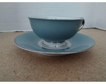 Syracuse China MEADOW BREEZE Floral Tea Cups & Saucer