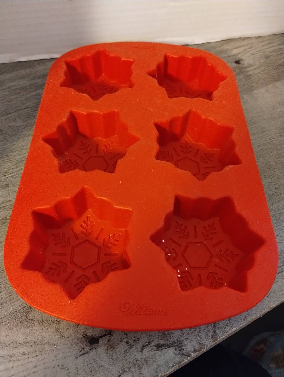 Wilton Silicone Baking And Candy Mold-Winter Snowflake, 6 Cavity