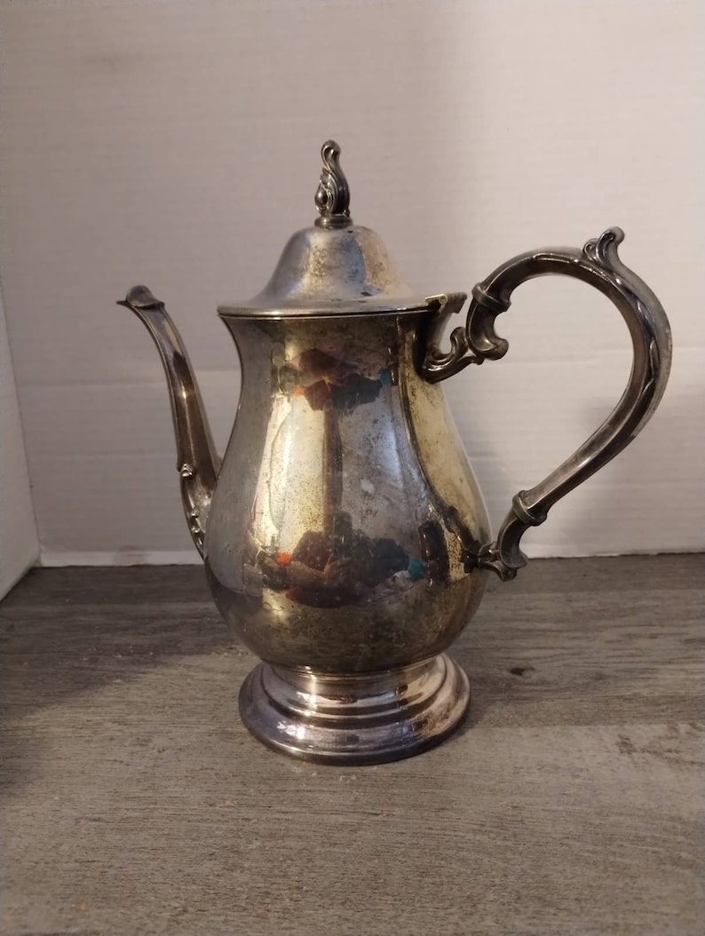 Vintage WM Rogers 800 Silver Plate Tea Pot Etsy