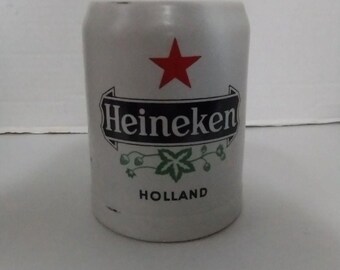 Heineken Holland Mug Stein Ceramarte Brazil 5" Tall