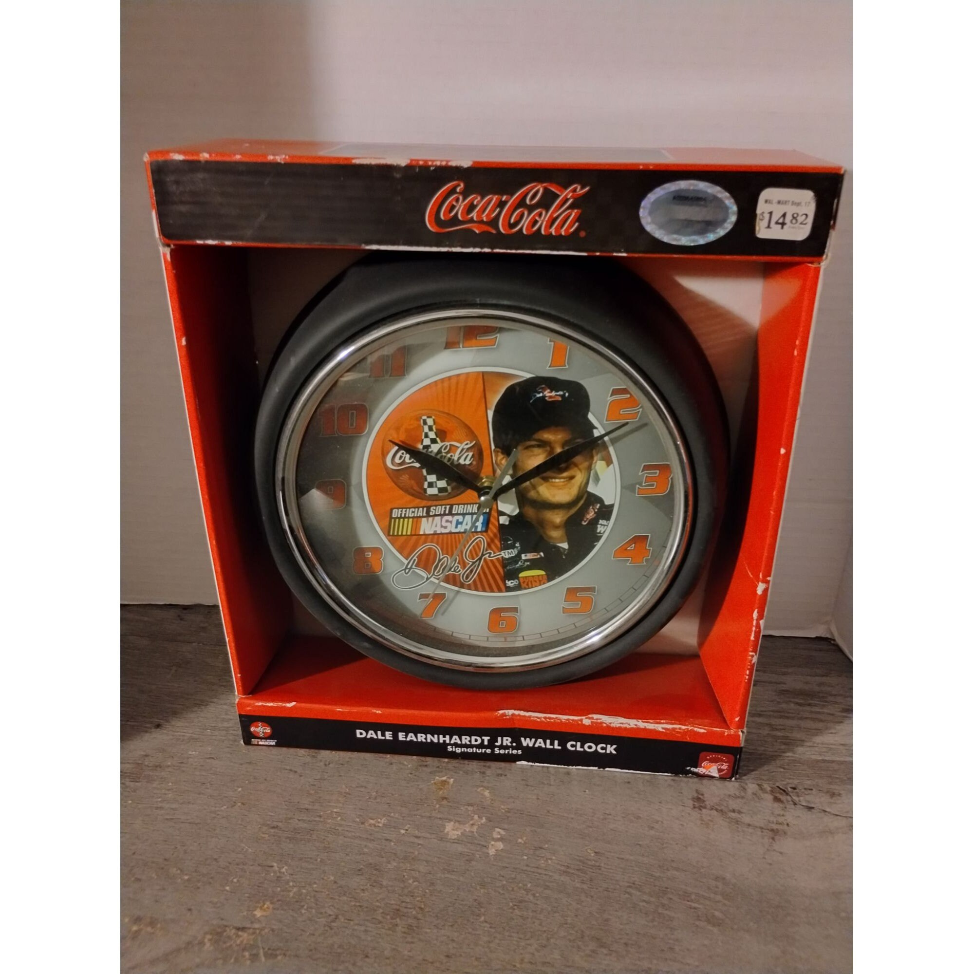 Dale Earnhardt Jr Wall Clock Signature Series Coca-cola 9