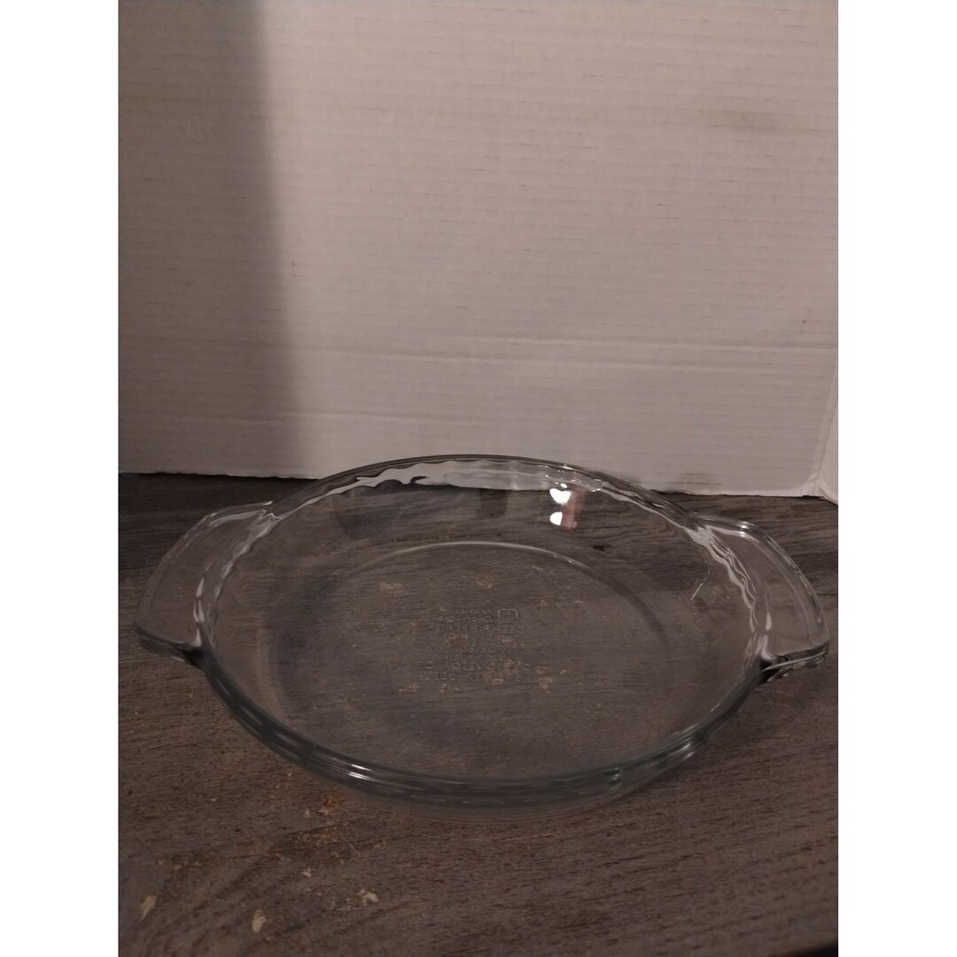 Anchor Hocking Clear Glass 9 Fluted Deep Dish Pie Plate With Handles Etsy