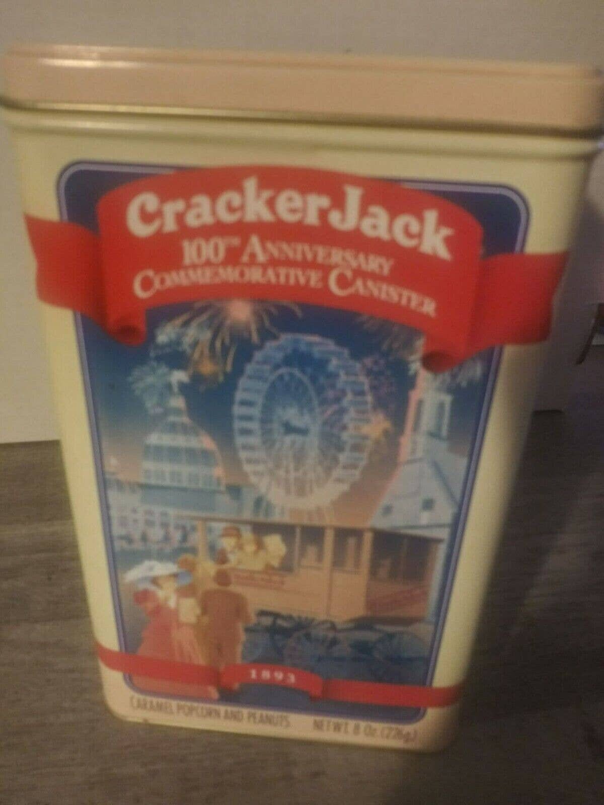 Cracker Jack Tin Can Box 100th Anniversary 1893-1993 Collectible