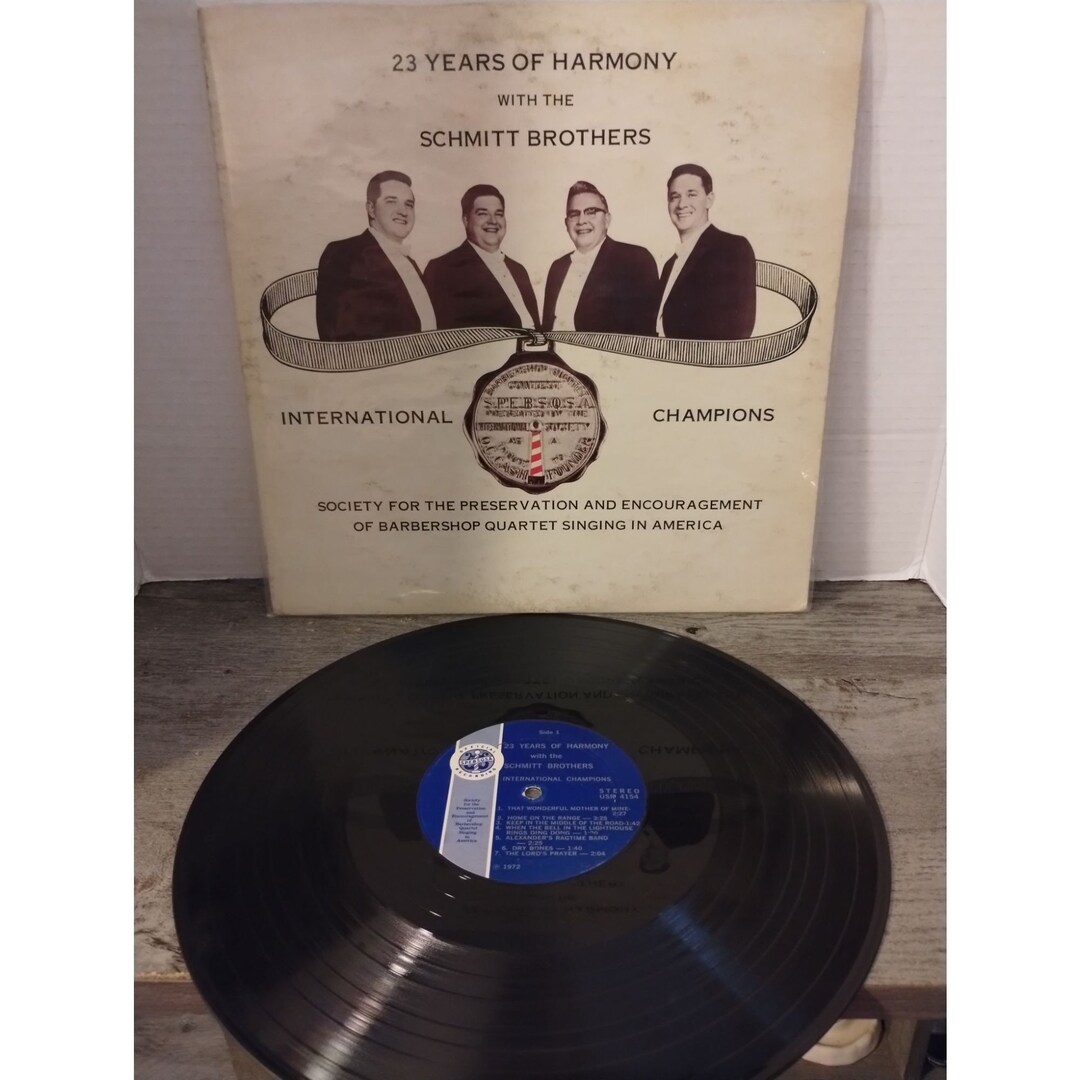 SCHMITT BROTHERS 23 Years of Harmony LP Etsy