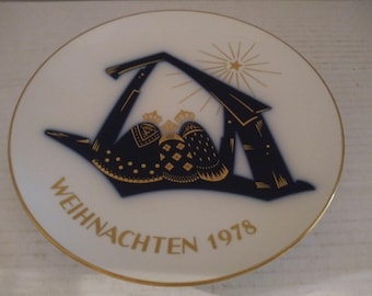 1978 Anna Perenna Weihnachten 1978 KPM Limited Edition 7 3/4" Plate