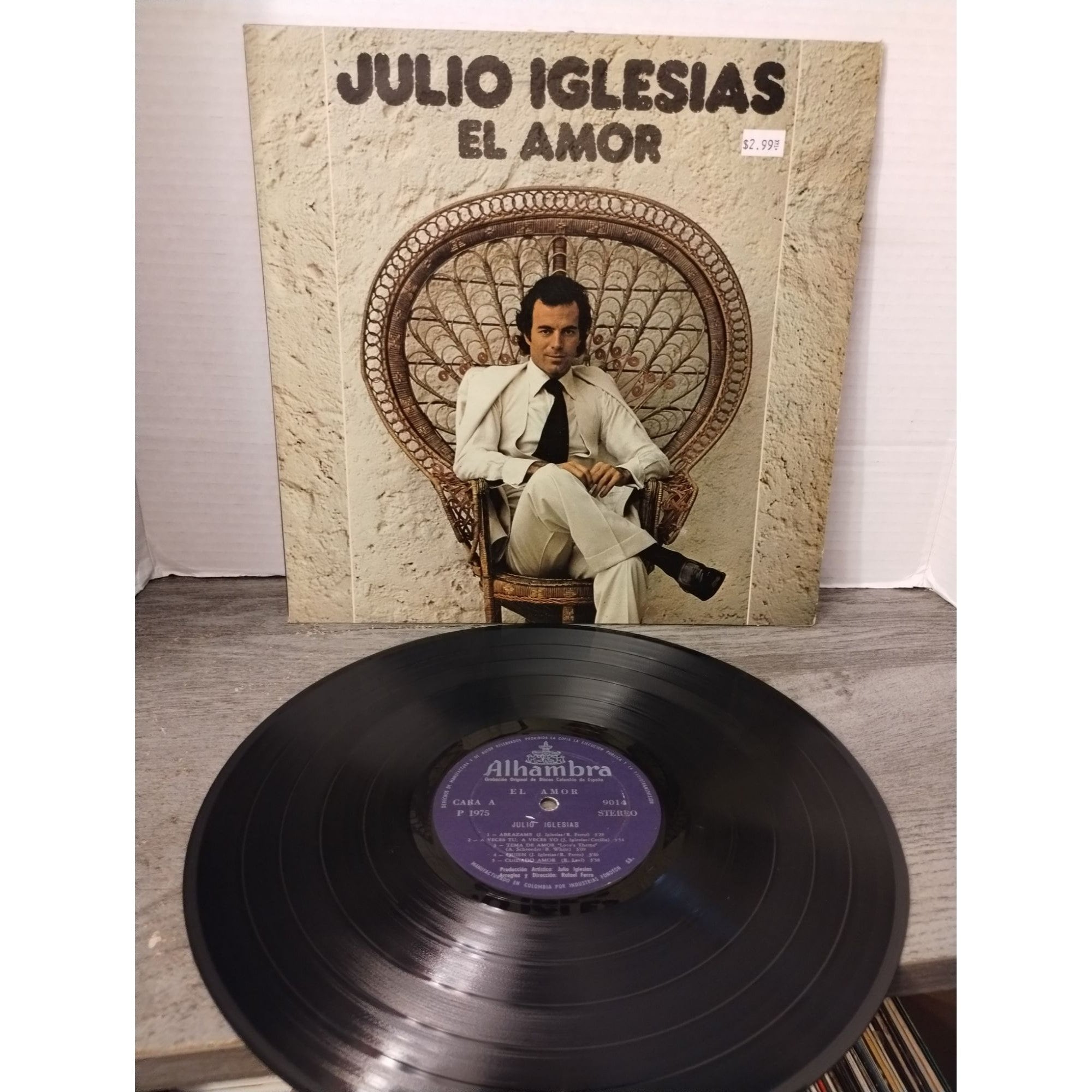 JULIO IGLESIAS El Amor Vinyl LP 1975 Columbia Record Import Spain