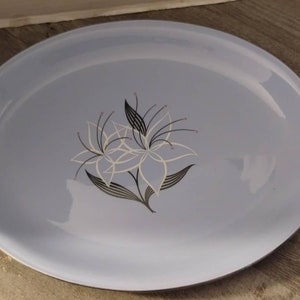 Stardust by Homer Laughlin 13 1/2&quot; Oval Serving Platter Skytone Blue