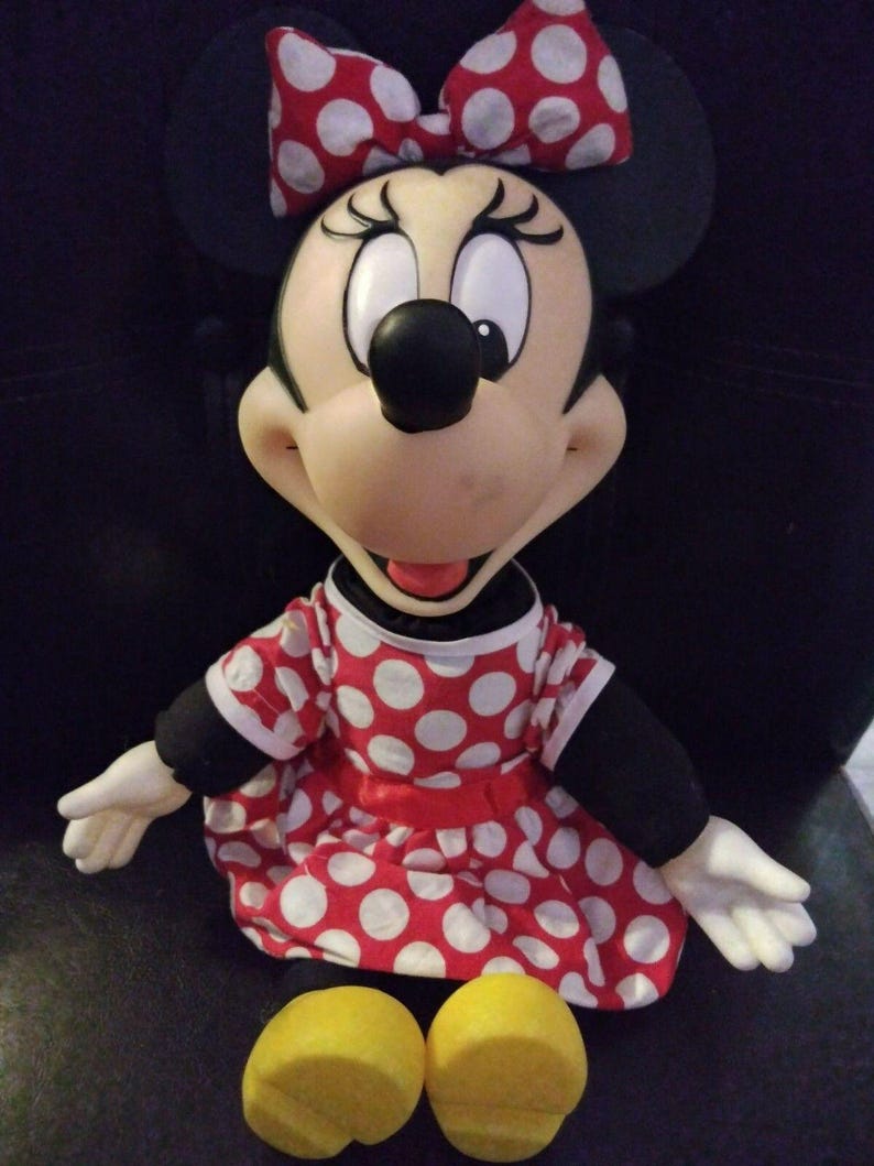 Disney Mickey Mouse et ses amis Minnie Mouse en peluche en peluche 34 cm image 2