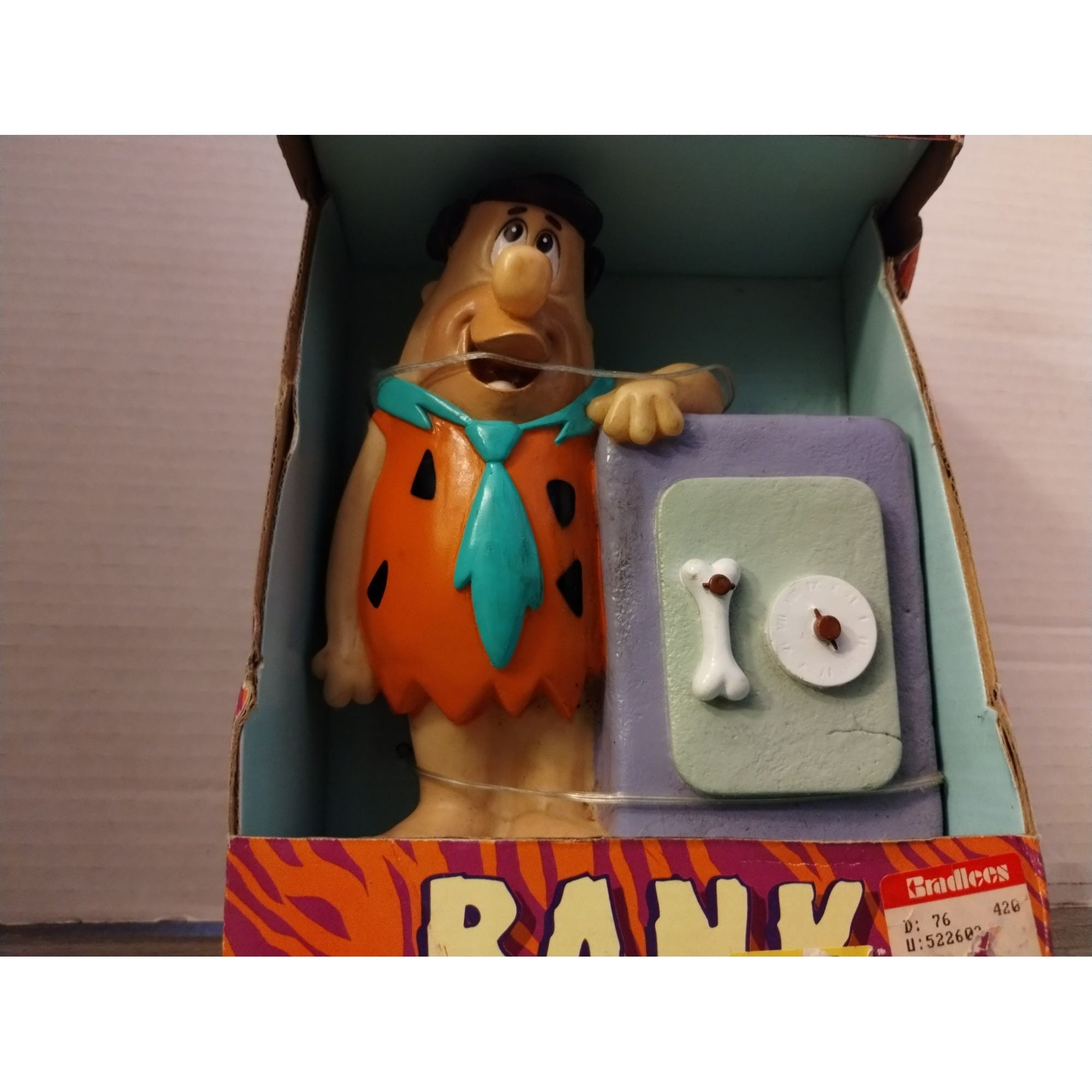 1992 the Flintstones Fred Money Bank Collectible Happiness