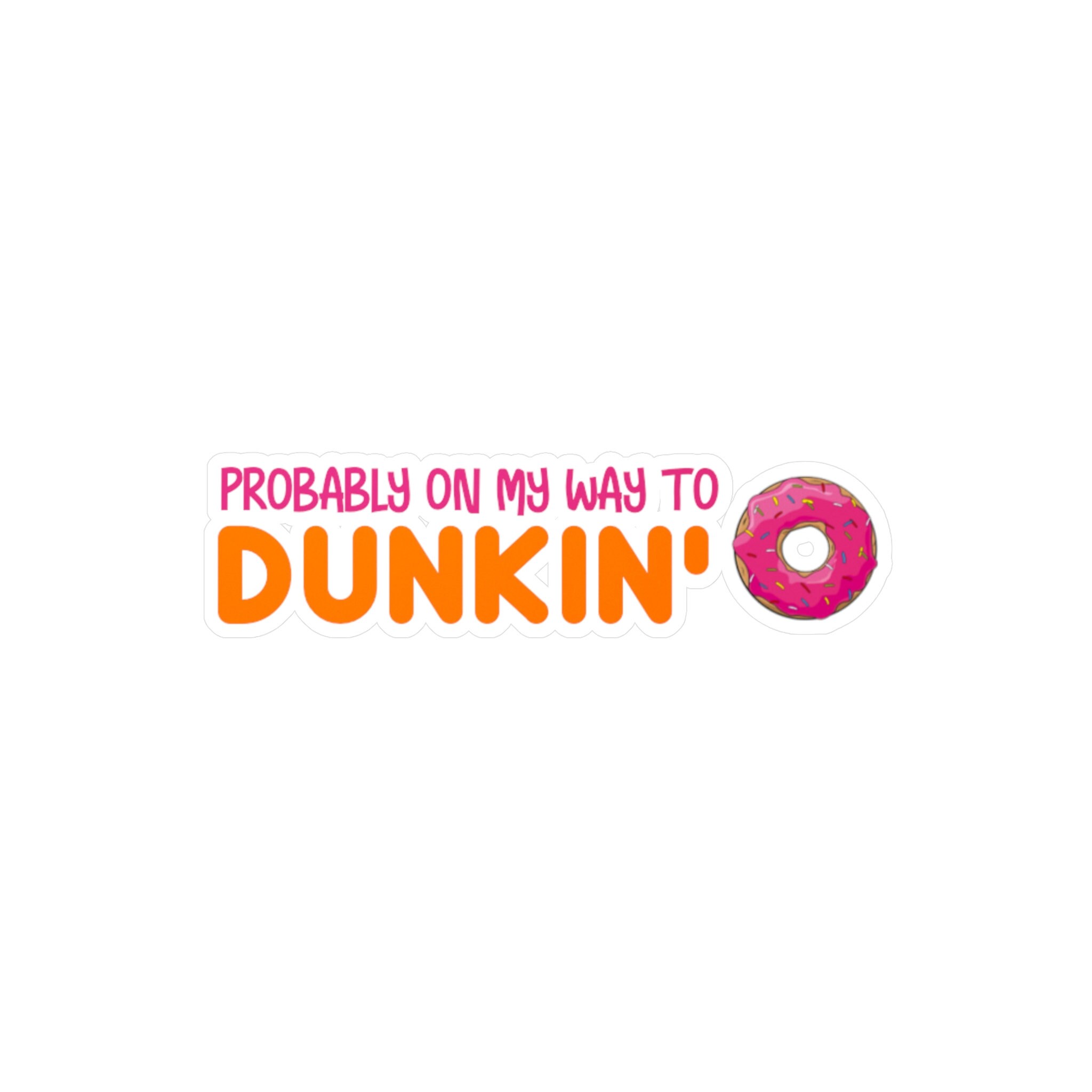 Donut Magnets Charli Runs On Dunkin' Sticker Vinyl Decal Wall