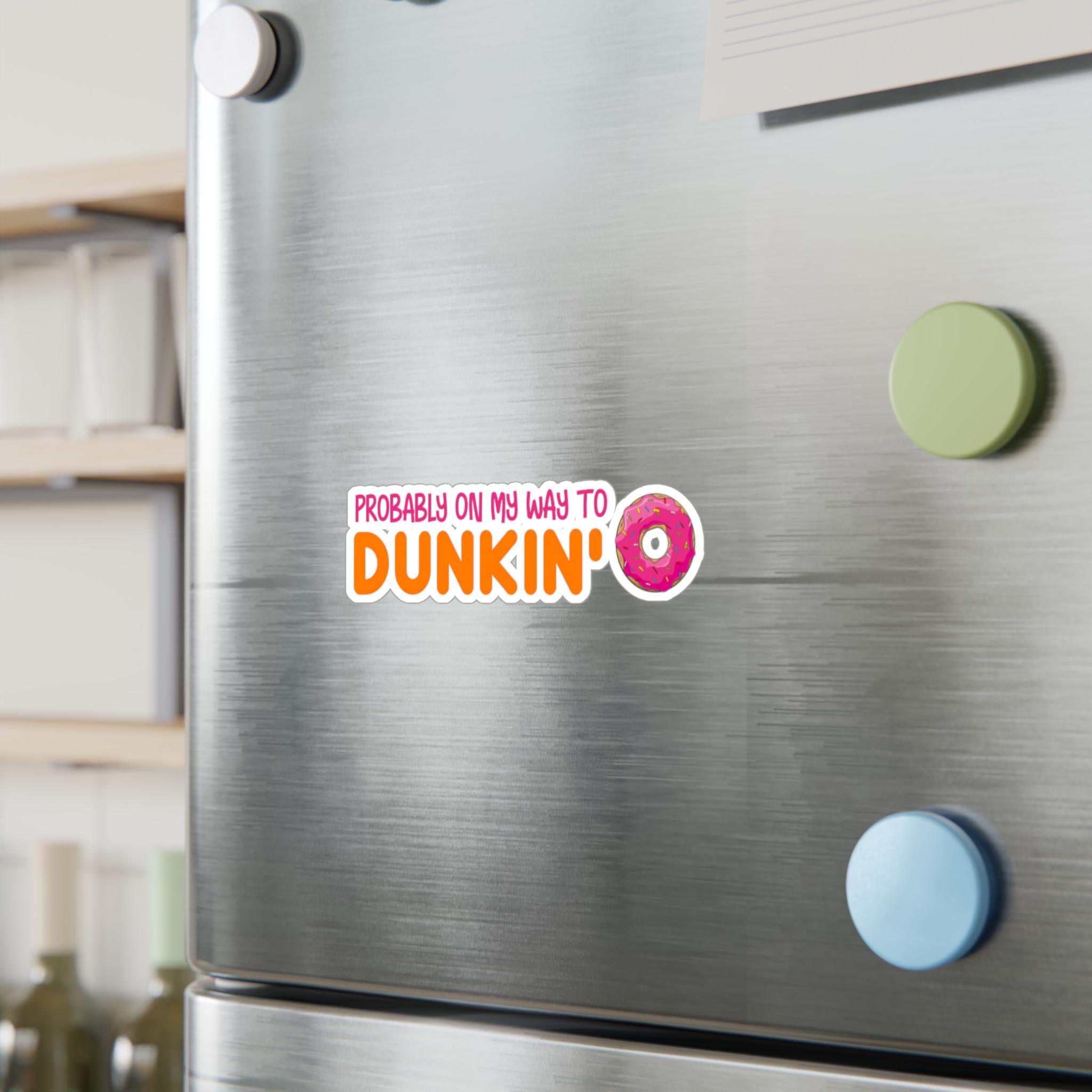 On My Way to Dunkin Vinyl Decal Sticker, Dunkin Donuts Lover Gift, Car ...