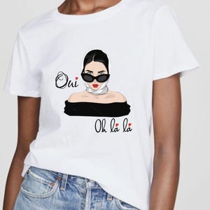 Oui Ohlala Paris Tshirt, Oui Paris Shirt, Paris unisex shirt, Chic French Shirt, Paris Fashion Shirt, Bon Jour Tshirt, I love Paris shirt