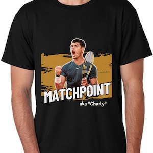 Professional Tennis Player Carlos Alcaraz aka &quot;Charly&quot; Australia Open 2024 Tshirt, Wimbledon Mens Final Shirt, Calos Alcaraz Tennis Pro Tee