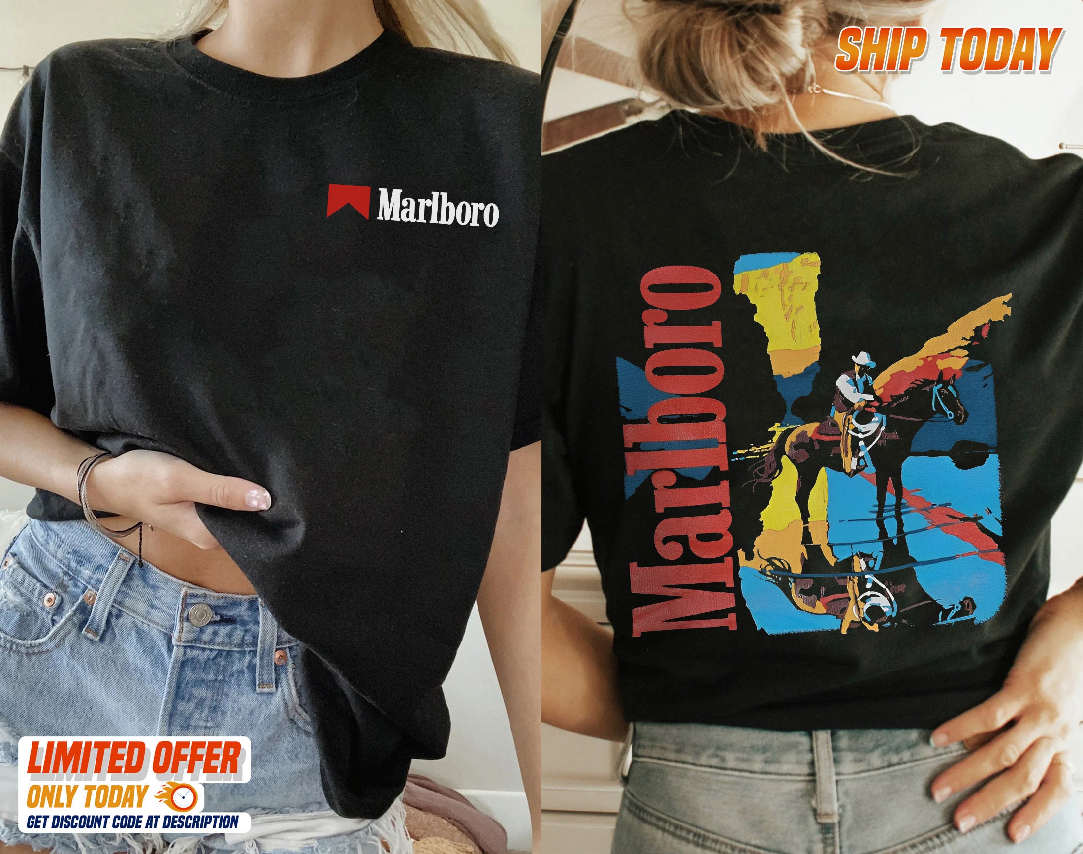 sæt Advarsel Delvis Marlboro Vintage 80s Marlboro Cowboy Shirt Marlboro Cowboy - Etsy