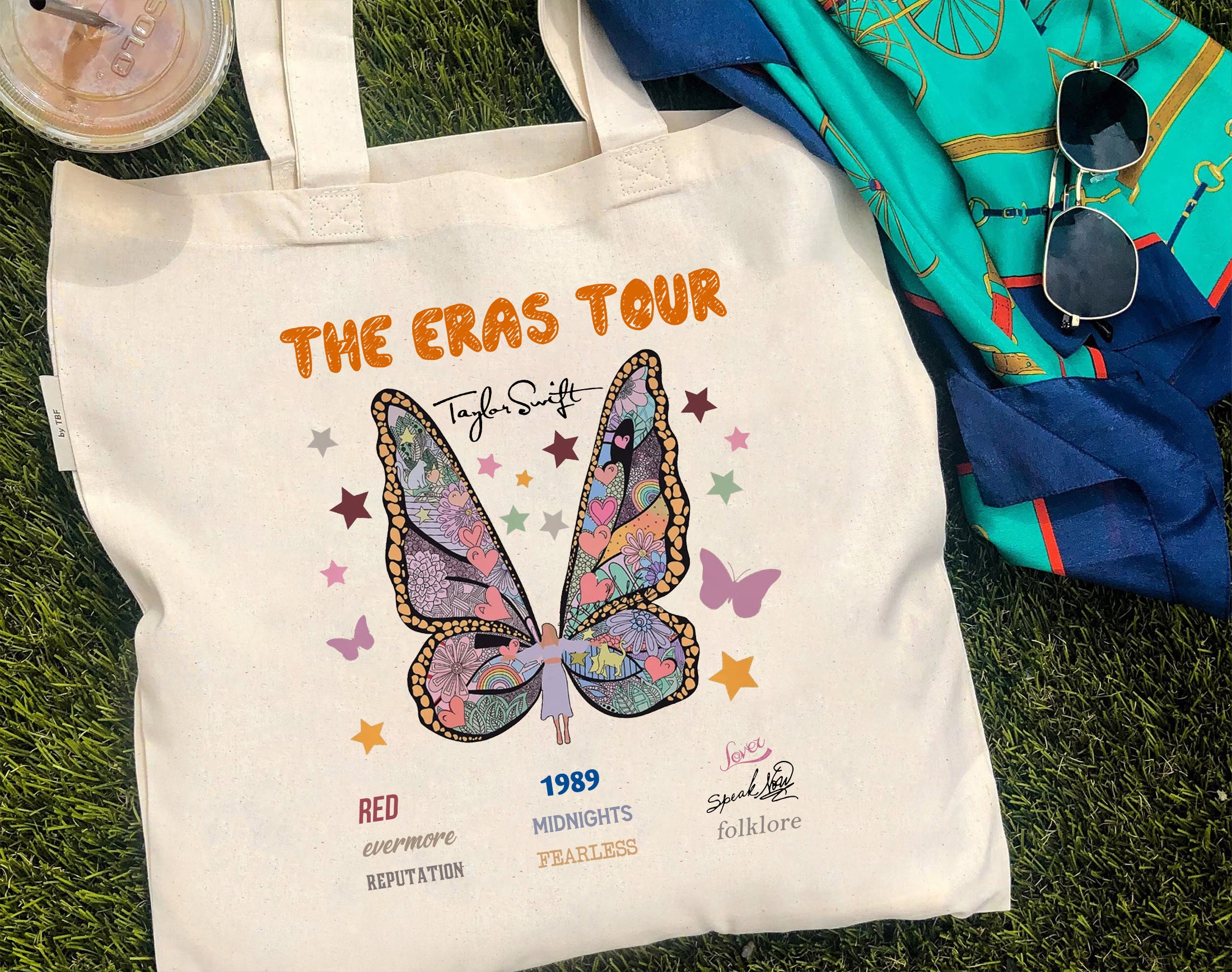 Taylor Midnights Album Bag, Retro the Eras Tour 2023 Tote Bag sold by