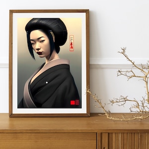 Japanese Printable Wall Art | Japan Style Decor | Antique Japanese Wall Art Print | Asian Printable Wall Art | Minimalist Decor